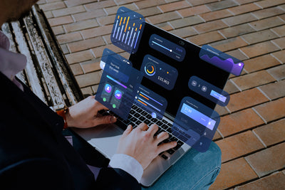 Ecommerce data dashboards representing Magento, BigCommerce and WooCommerce migration to Shopify Plus