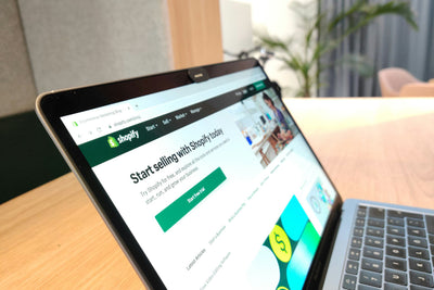 Shopify plus storefront displayed on a laptop and tablet